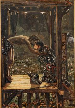 Sir Edward Coley Burne-Jones : The Merciful Knight